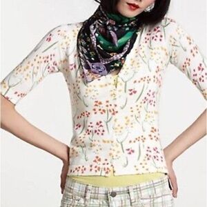 Anthropologie Leah Reena Gorem Size Small Floral Cardigan